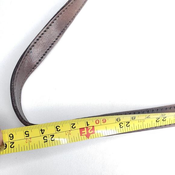 Brahmin Vintage Crossbody Bag Black Brown Leather Purse Bag Soft Textured Y2K - Picture 10 of 16